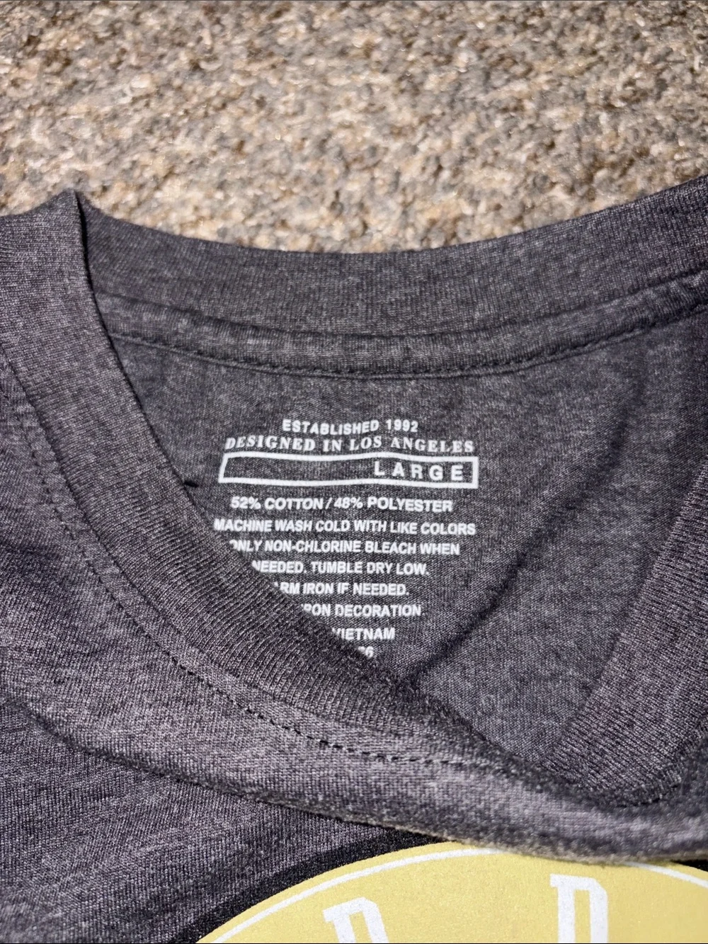 NCAA Purdue Boilermakers Gray and Gold Short Sleeve Tee